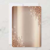 Invitation Cooper Glitter Drips 80e Anniversaire (Dos)