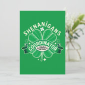 Invitation Coordinateur de Shenanigans de la Saint-Patrick (Debout devant)