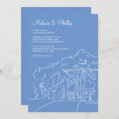 Invitation Cop Cot Central Park Mariage (Devant / Derrière)