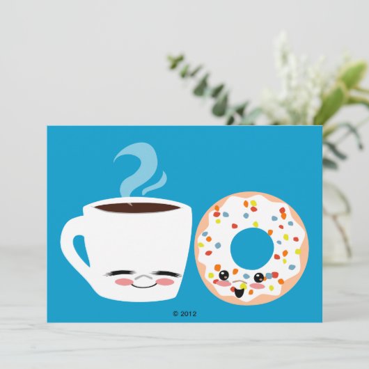 Invitation Copains de café et de beignet (Debout devant)