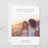 Invitation Copenhague Danemark Photo personnalisée Enregistre (Dos)