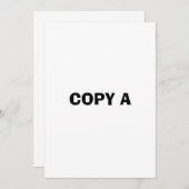 Invitation copier (Devant / Derrière)