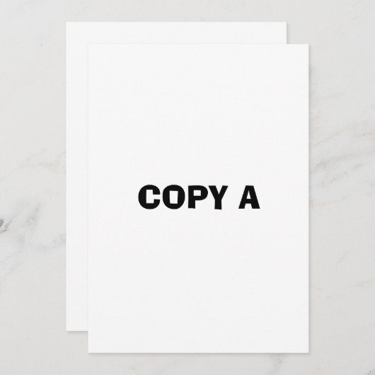 Invitation copier (Devant / Derrière)