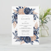 Invitation Copper Exquisite Autumnal Wedding (Debout devant)