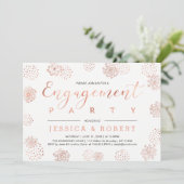 Invitation Copper & Gray | Simple Fête de Fiançailles Moderne (Debout devant)