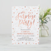 Invitation Copper & Marble | Fête surprise pour 50 ans (Debout devant)