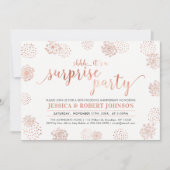 Invitation Copper | Moderne Surprise 50e anniversaire de mari (Devant)