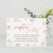 Invitation Copper | Moderne Surprise 50e anniversaire de mari (Debout devant)