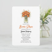 Invitation Copper Palette Ranunculus Mason Jar Bridal Shower (Debout devant)