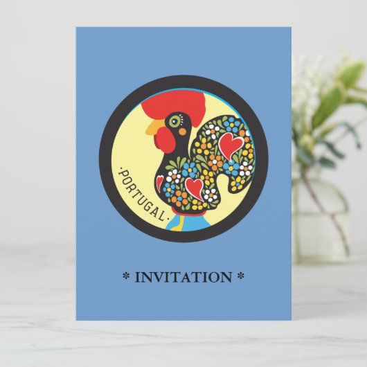 Invitation Coq célèbre de Barcelos Nr 06 (Debout devant)