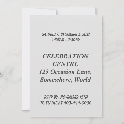 Invitation Coq coloré 1er anniversaire (Dos)