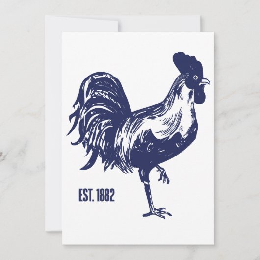 Invitation Coq Est. 1882 (Devant)