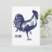 Invitation Coq Est. 1882 (Debout devant)