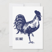 Invitation Coq Est. 1882 (Dos)