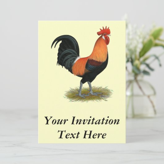 Invitation Coq Penedesenca (Debout devant)