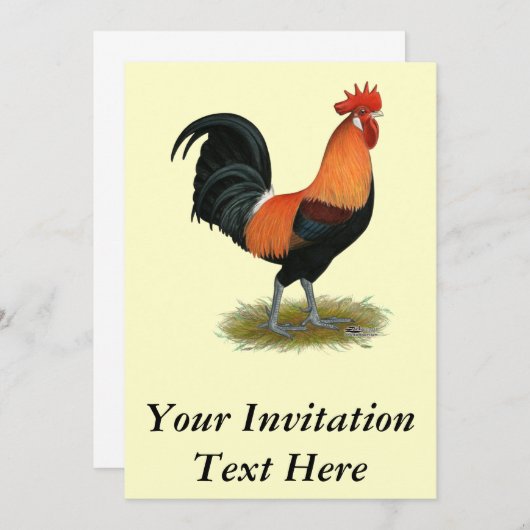 Invitation Coq Penedesenca (Devant / Derrière)