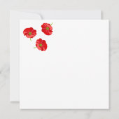 Invitation Coquelicot rouge (Dos)