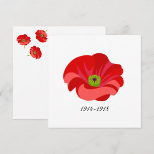 Invitation Coquelicot rouge