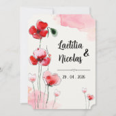 Invitation "Coquelicots" (Devant)