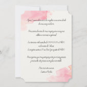 Invitation "Coquelicots" (Dos)