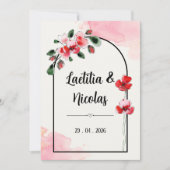 Invitation "Coquelicots" (Devant)