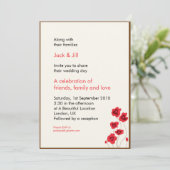 Invitation Coquelicots 5x7 (Debout devant)