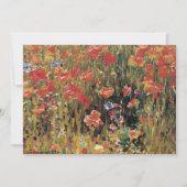 Invitation Coquelicots par Robert Vonnoh, Impressionnisme Vin (Devant)