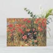 Invitation Coquelicots par Robert Vonnoh, Impressionnisme Vin (Debout devant)