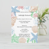 Invitation Coques de plage (Debout devant)