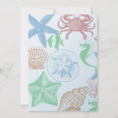 Invitation Coques de plage (Dos)