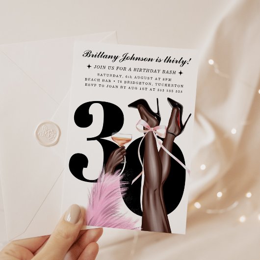 Invitation Coquette 30e anniversaire