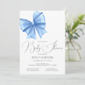 Invitation Coquette Arc Bleu Modifiable (Debout devant)
