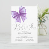 Invitation Coquette Arc-en-ciel Violet Modifiable (Debout devant)