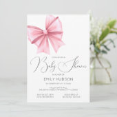 Invitation Coquette Arc Rose Modifiable (Debout devant)