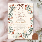 Invitation Coquette automne dans l'amour nuptiale douche Invi