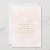 Invitation Coquette Baby shower de Noël fille (Dos)