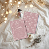 Invitation Coquette Baby son froid extérieur baby shower rose