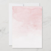 Invitation Coquette Bow Baby shower Fille (Dos)