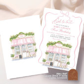 Invitation Coquette Bow Café parisien 1er anniversaire