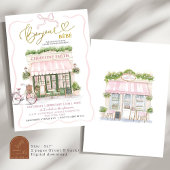 Invitation Coquette Bow Café parisien French Girl Baby shower
