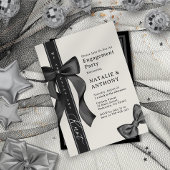 Invitation Coquette Bow Cravate Nous Tient Le Fiançailles Kno