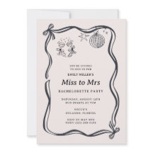 Coquette Bow Demoiselle à Madame Enterrement de Vi