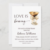Invitation Coquette Bow Espresso Martini Bridal Shower (Devant)