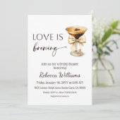 Invitation Coquette Bow Espresso Martini Bridal Shower (Debout devant)