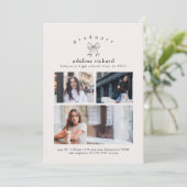 Invitation Coquette Bow Graduation Announcement (Debout devant)