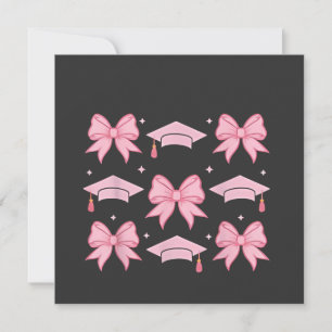 Invitation Coquette Bow Graduation Palette rose 2025
