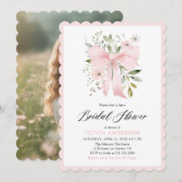 Coquette Bow rose Fête des mariées à galets florau