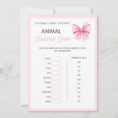 Invitation Coquette Bow rose - Nom modifiable, 5x7 (Devant)