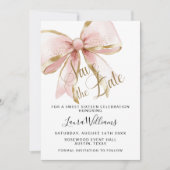 Invitation Coquette Bow Save The Date Sweet Sixteen (Devant)
