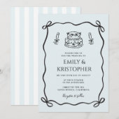 Invitation Coquette Bow Wedding Cake (Devant / Derrière)